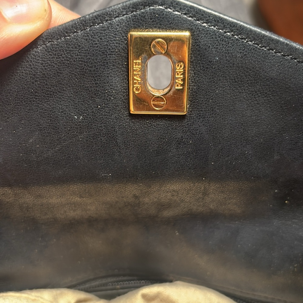 CHANEL Black Crossbody Bag with Gold Accents - Picture 16 of 16